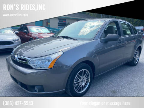 2010 Ford Focus for sale at RON'S RIDES,INC in Bunnell FL