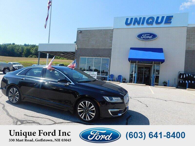 2017 Lincoln MKZ for sale at Unique Motors of Chicopee - Unique Ford in Goffstown NH