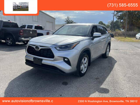 2021 Toyota Highlander for sale at Auto Vision Inc. in Brownsville TN