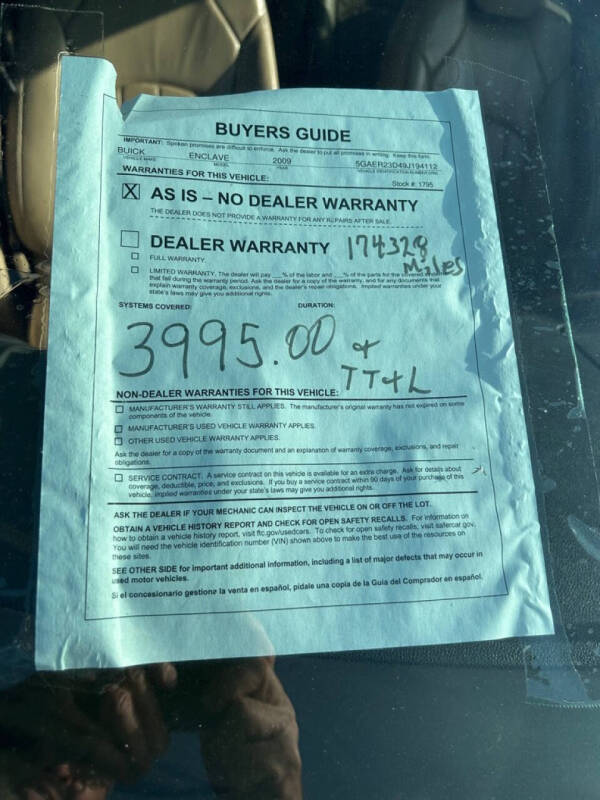 2009 Buick Enclave CXL