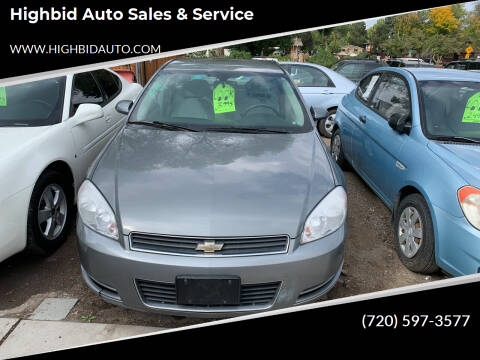 2008 Chevrolet Impala for sale at Highbid Auto Sales in Westminster CO