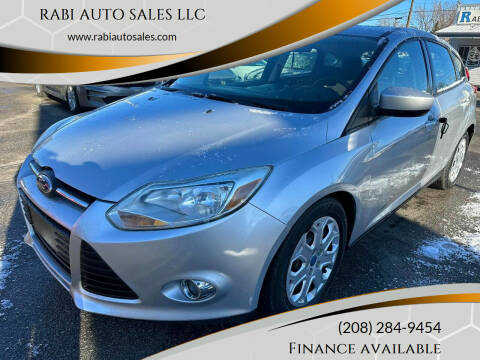 2012 Ford Focus for sale at RABI AUTO SALES LLC in Garden City ID