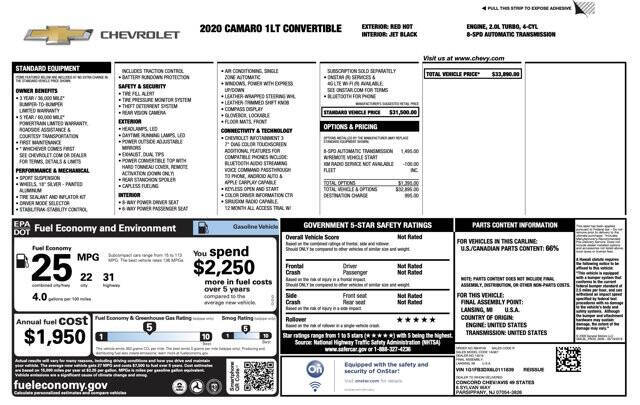 2020 Chevrolet Camaro LT