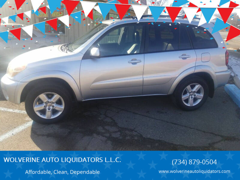 2004 Toyota RAV4 for sale at WOLVERINE AUTO LIQUIDATORS L.L.C. in Ypsilanti MI