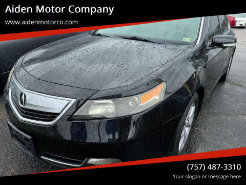 2013 Acura TL for sale at Aiden Motor Company in Portsmouth VA