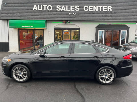 2020 Ford Fusion Hybrid for sale at Auto Sales Center Inc in Holyoke MA