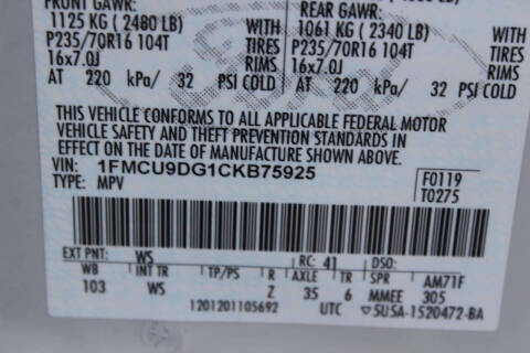 2012 Ford Escape XLT