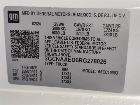 2024 Chevrolet Silverado 1500 Work Truck