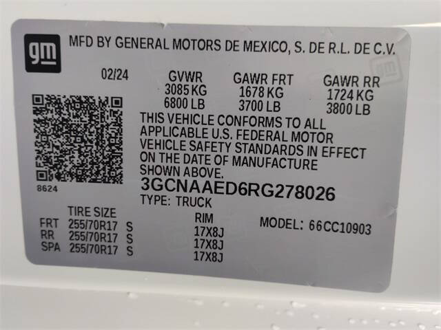 2024 Chevrolet Silverado 1500 Work Truck