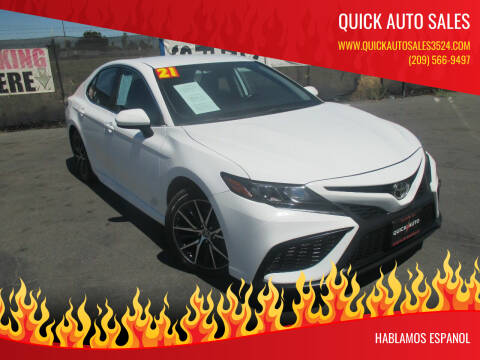 2021 Toyota Camry for sale at Quick Auto Sales in Ceres CA