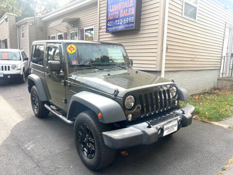 2015 Jeep Wrangler for sale at Lonsdale Auto Sales in Lincoln RI