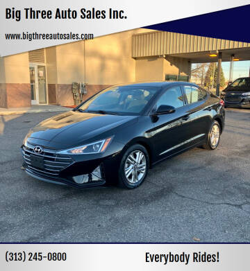 2019 Hyundai Elantra for sale at Big Three Auto Sales Inc. in Detroit MI