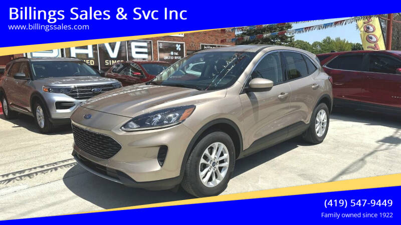 2021 Ford Escape for sale at Billings Sales & Svc Inc in Clyde OH