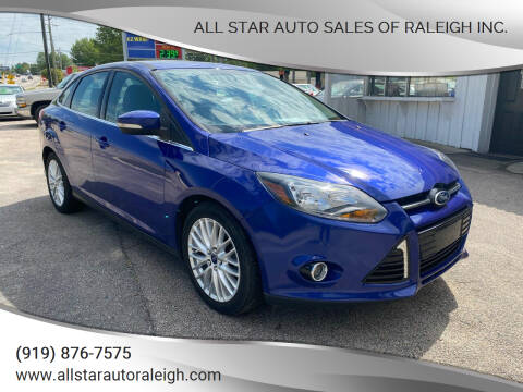 2013 Ford Focus for sale at All Star Auto Sales of Raleigh Inc. in Raleigh NC