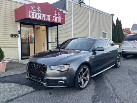 2015 Audi S5 for sale at Champion Auto LLC in Quincy MA