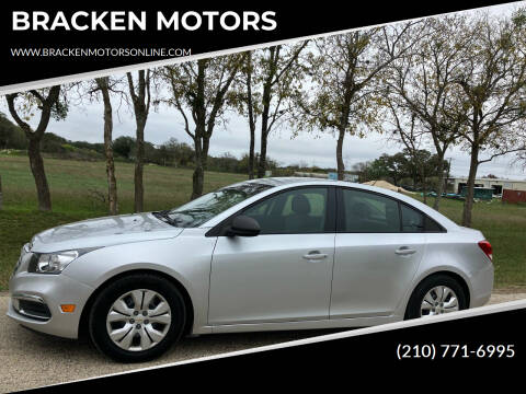 2016 Chevrolet Cruze Limited for sale at BRACKEN MOTORS in San Antonio TX