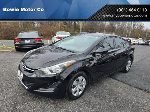 2016 Hyundai Elantra for sale at Bowie Motor Co in Bowie MD