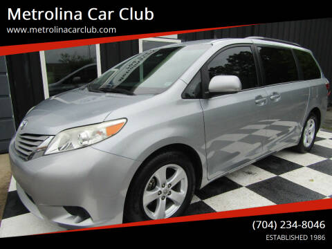 2015 Toyota Sienna for sale at Metrolina Car Club in Matthews NC