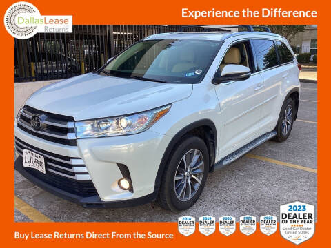2018 Toyota Highlander for sale at Dallas Auto Finance in Dallas TX
