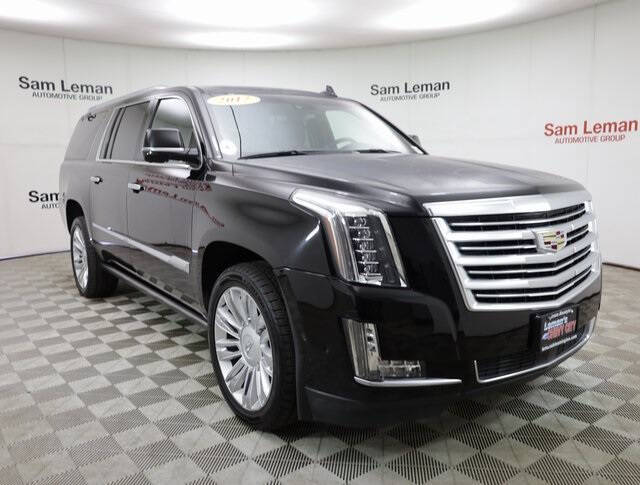 Used 2017 Cadillac Escalade ESV Platinum with VIN 1GYS4KKJ7HR261383 for sale in Bloomington, IL