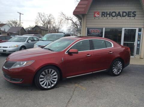 2014 Lincoln MKS for sale at Rhoades Automotive Inc. in Columbia City IN
