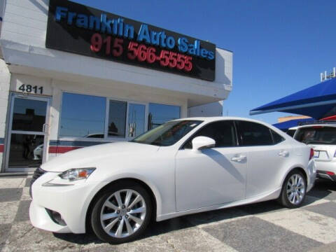 2014 Lexus IS 250 for sale at Franklin Auto Sales in El Paso TX