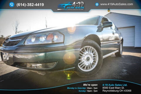 2000 Chevrolet Impala for sale at 4:19 Auto Sales LTD in Reynoldsburg OH