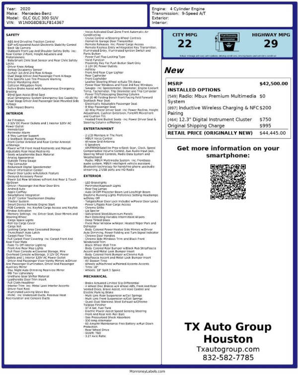 2020 Mercedes-Benz GLC GLC 300