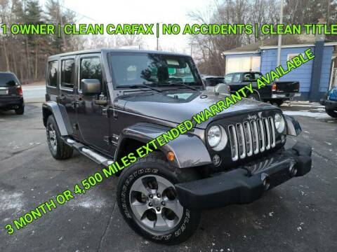 2016 Jeep Wrangler Unlimited for sale at Mass Motor Auto LLC in Millbury MA