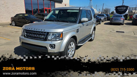 2016 Land Rover LR4 for sale at ZORA MOTORS in Rosenberg TX
