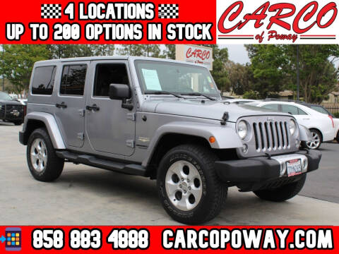 2014 Jeep Wrangler Unlimited for sale at CARCO OF POWAY in Poway CA