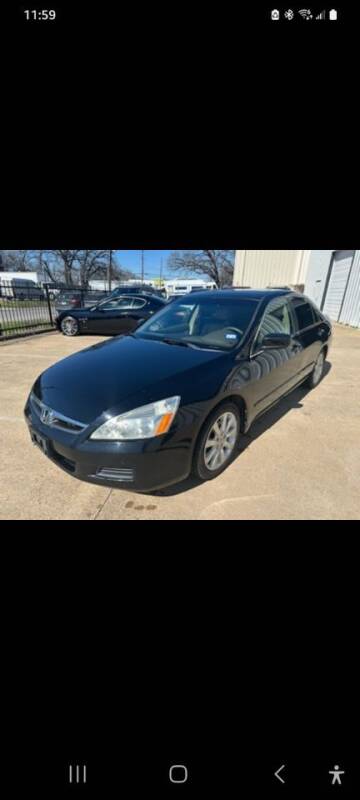 Used 2007 Honda Accord 3.0 EX with VIN 1HGCM66597A023628 for sale in Lewisville, TX