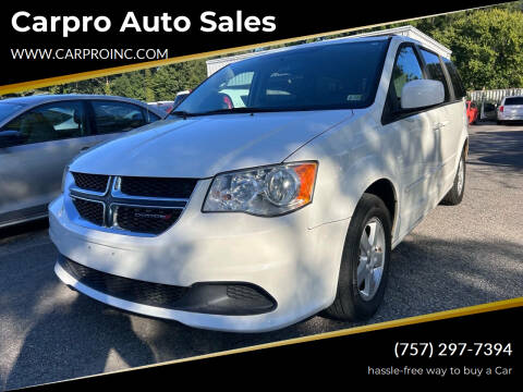 2013 Dodge Grand Caravan for sale at Carpro Auto Sales in Chesapeake VA