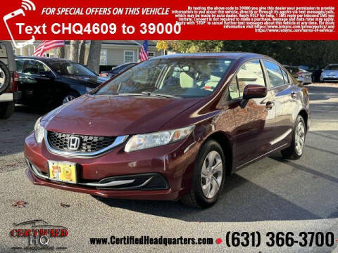 2014 Honda Civic for sale at CERTIFIED HEADQUARTERS in Saint James NY