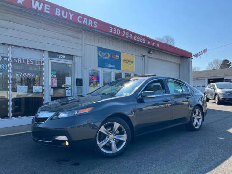 2012 Acura TL for sale at MISSION AUTO SALES, LLC in Canton OH