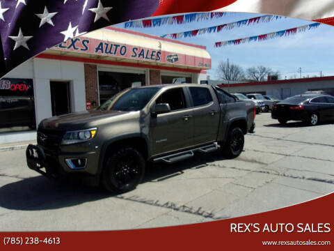 2016 Chevrolet Colorado for sale at Rex's Auto Sales in Junction City KS