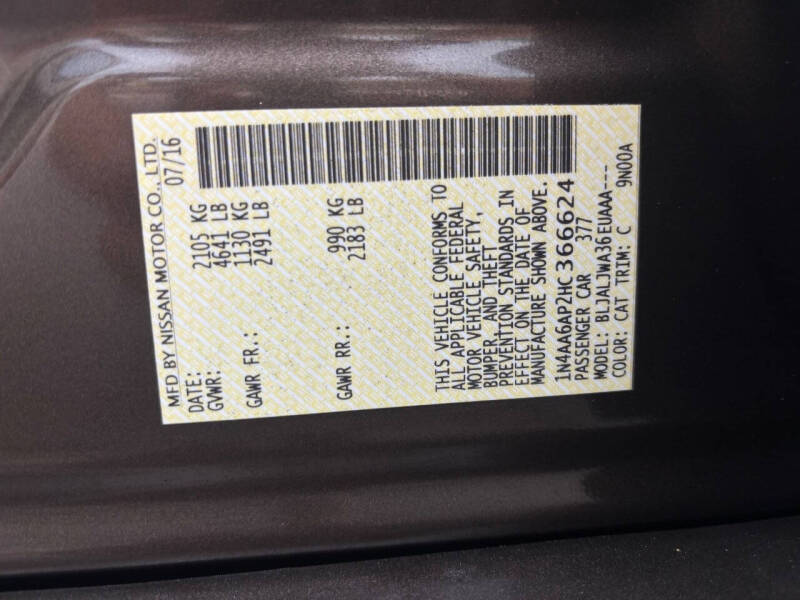 2017 Nissan Maxima 3.5 SV