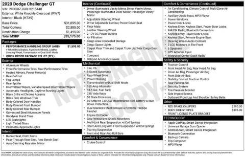 2020 Dodge Challenger GT
