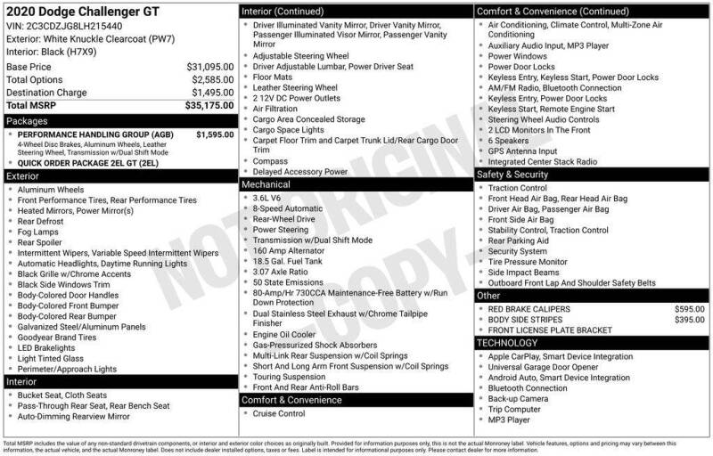 2020 Dodge Challenger GT