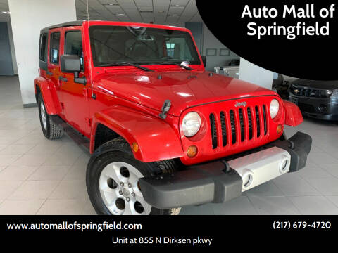 2013 Jeep Wrangler Unlimited for sale at Auto Mall of Springfield north in Springfield IL