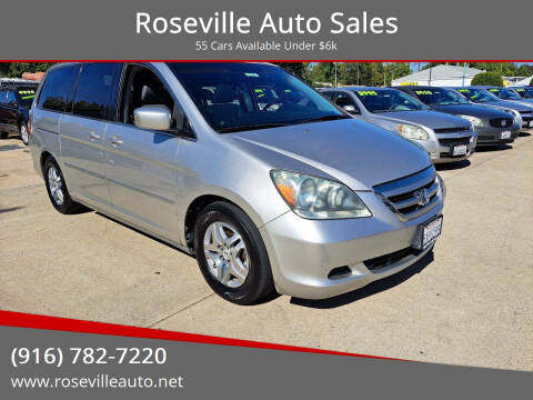 2007 Honda Odyssey for sale at Roseville Auto Sales in Roseville CA