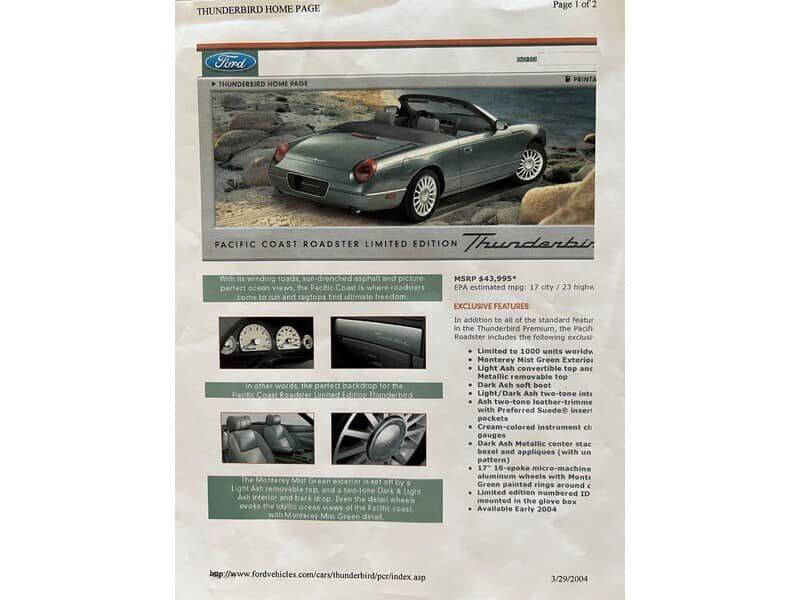 2004 Ford Thunderbird
