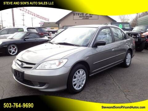 2004 Honda Civic for sale at Steve & Sons Auto Sales in Happy Valley OR