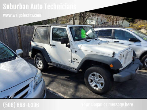 2009 Jeep Wrangler for sale at Suburban Auto Technicians LLC in Walpole MA