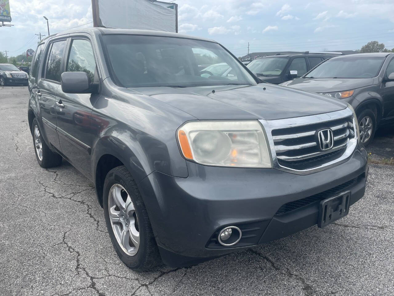 Silver 2012 Honda Pilot EX-L 4x4 EX-L 4dr SUV 1