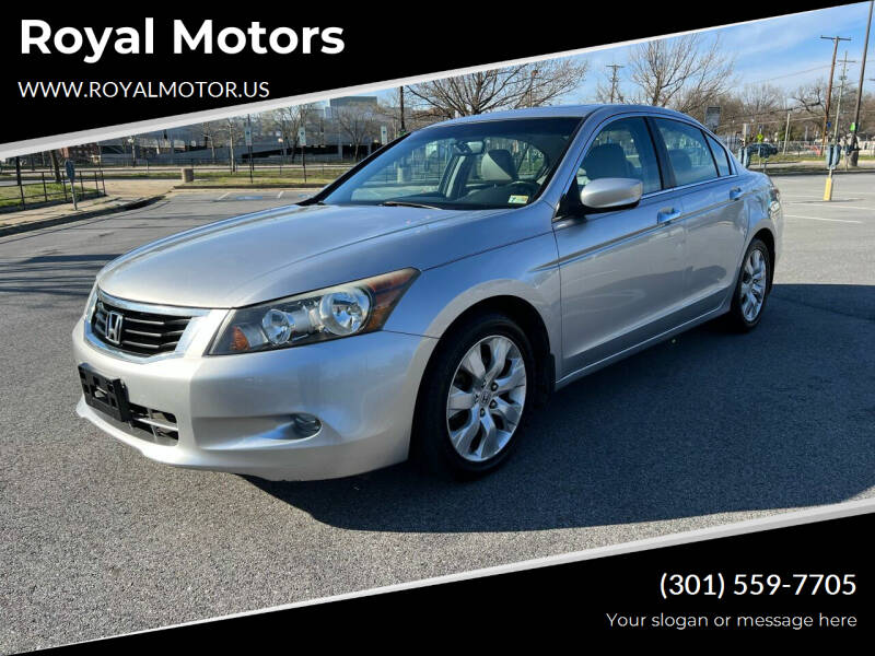 2010 Honda Accord for sale at Royal Motors in Hyattsville MD
