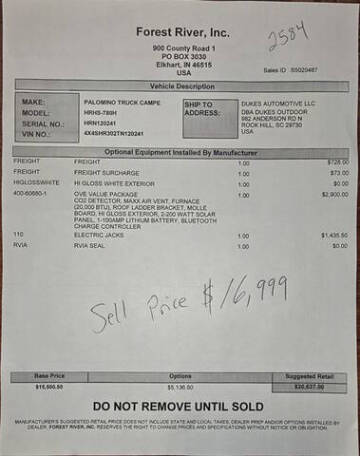 2026 Palomino BACKPACK OVE HS780