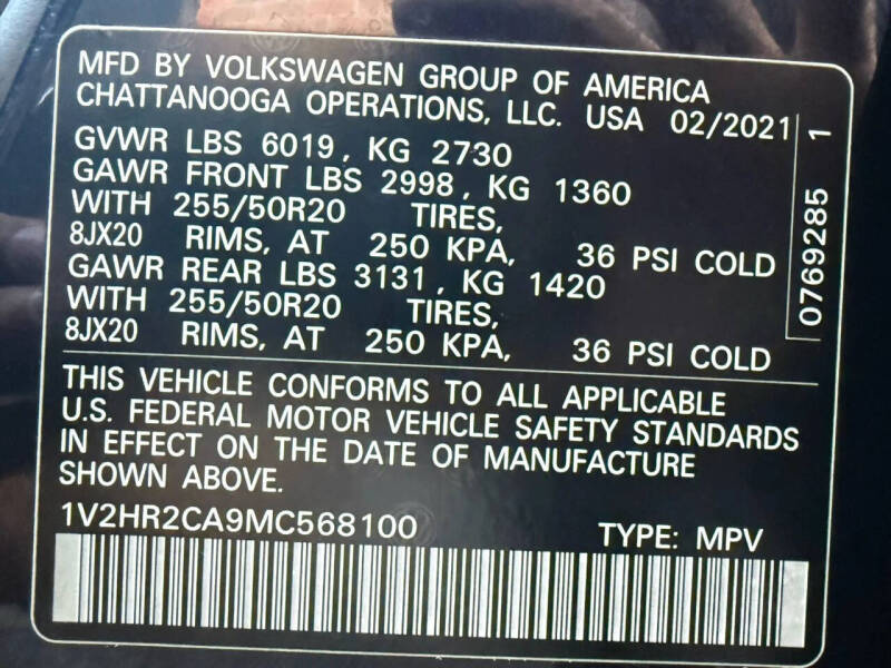 2021 Volkswagen Atlas