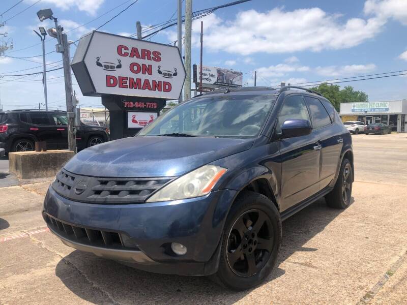 2004 Nissan Murano for sale at Cars On Demand 3 in Pasadena TX