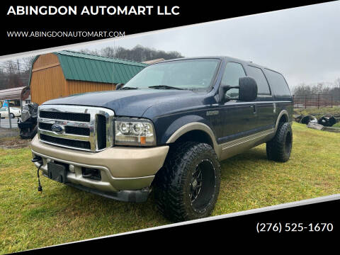 2004 Ford Excursion for sale at ABINGDON AUTOMART LLC in Abingdon VA